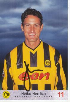 Heiko Herrlich  2000/2001  Borussia Dortmund Fußball Autogrammkarte  original signiert 