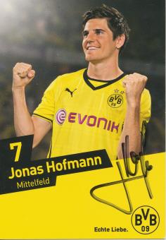 Jonas Hofmann   2013/2014  Borussia Dortmund Fußball Autogrammkarte  original signiert 