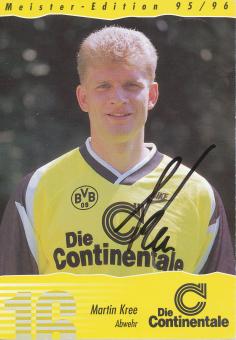 Martin Kree  1995/1996  Borussia Dortmund Fußball Autogrammkarte  original signiert 