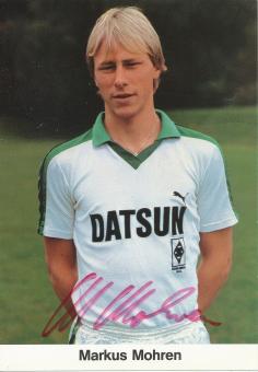 Markus Mohren  1981/1982  Borussia Mönchengladbach Fußball Autogrammkarte original signiert 