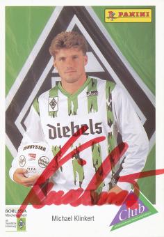 Michael Klinkert  1994/1995  Borussia Mönchengladbach Fußball Autogrammkarte original signiert 