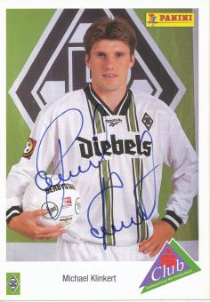 Michael Klinkert  1996/1997  Borussia Mönchengladbach Fußball Autogrammkarte original signiert 