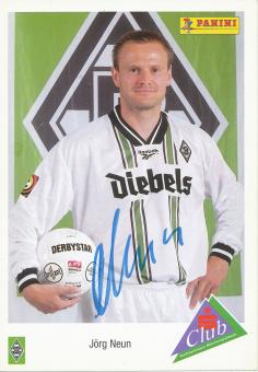 Jörg Neun  1996/1997  Borussia Mönchengladbach Fußball Autogrammkarte original signiert 