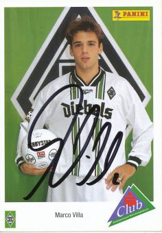 Marco Villa  1996/1997  Borussia Mönchengladbach Fußball Autogrammkarte original signiert 