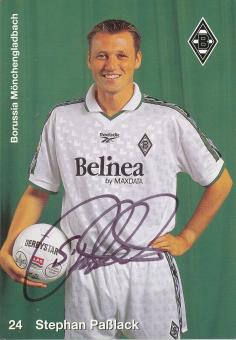 Stephan Paßlack  1998/1999  Borussia Mönchengladbach Fußball Autogrammkarte original signiert 