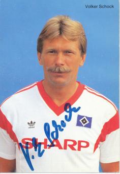 Volker Schock  1987/1988  Hamburger SV  Fußball Autogrammkarte original signiert 