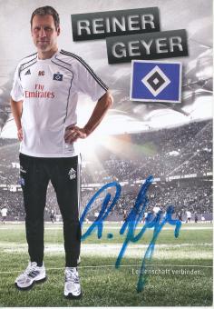 Reiner Geyer   2010/2011  Hamburger SV  Fußball Autogrammkarte original signiert 