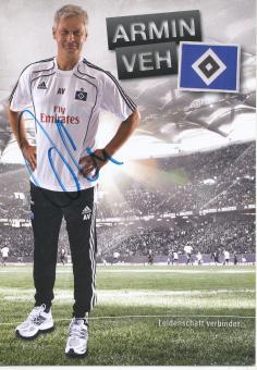 Armin Veh   2010/2011  Hamburger SV  Fußball Autogrammkarte original signiert 