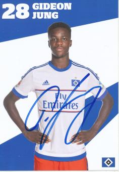 Gideon Jung  2015/2016  Hamburger SV  Fußball Autogrammkarte original signiert 