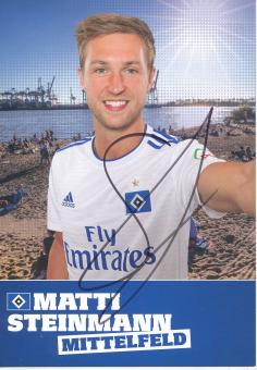 Matti Steinmann  2018/2019  Hamburger SV  Fußball Autogrammkarte original signiert 