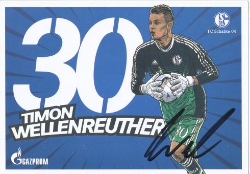 Timon Wellenreuther   2016/2017  Schalke 04  Fußball Autogrammkarte original signiert 