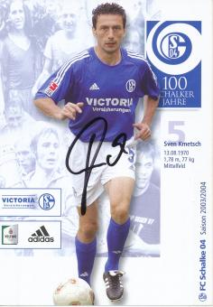 Sven Kmetsch  2003/2004  Schalke 04  Fußball Autogrammkarte original signiert 