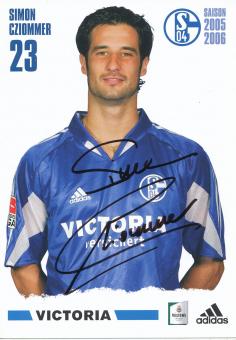 Simon Cziommer   2005/2006  Schalke 04  Fußball Autogrammkarte original signiert 
