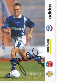 Oliver Held  1996/1997  Schalke 04  Fußball Autogrammkarte original signiert 