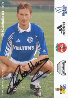 Nico van Kerckhoven  1998/1999  Schalke 04  Fußball Autogrammkarte original signiert 