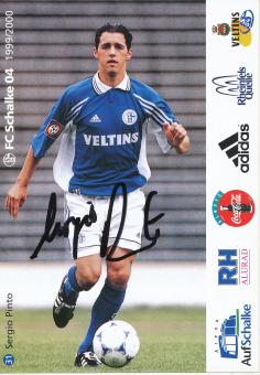 Sergio Pinto  1999/2000  Schalke 04  Fußball Autogrammkarte original signiert 