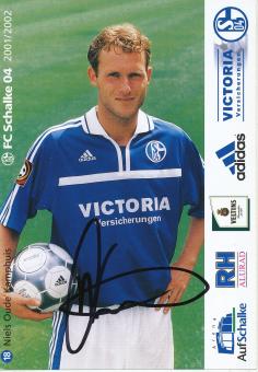 Niels Oude Kamphuis  2001/2002  Schalke 04  Fußball Autogrammkarte original signiert 