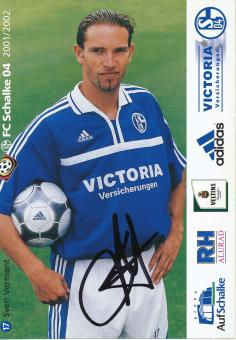 Sven Vermant  2001/2002  Schalke 04  Fußball Autogrammkarte original signiert 