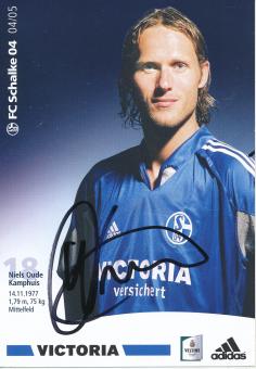 Niels Oude Kamphuis  2004/2005  Schalke 04  Fußball Autogrammkarte original signiert 