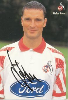 Stefan Kohn  1996/1997   FC Köln  Fußball Autogrammkarte original signiert 