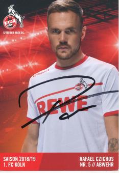 Rafael Czichos  2018/2019  FC Köln  Fußball Autogrammkarte original signiert 