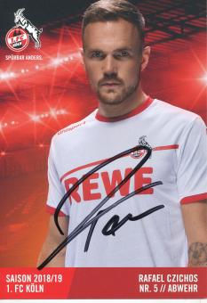 Rafael Czichos  2018/2019  FC Köln  Fußball Autogrammkarte original signiert 