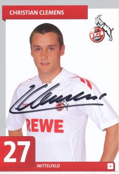 Christian Clemens  2011/2012   FC Köln  Fußball Autogrammkarte original signiert 