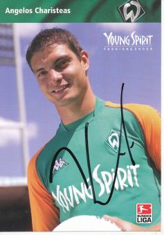 Angelos Charisteas  2003/2004  SV Werder Bremen  Fußball Autogrammkarte original signiert 