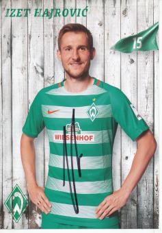 Izet Hajrovic  2016/2017  SV Werder Bremen  Fußball Autogrammkarte original signiert 