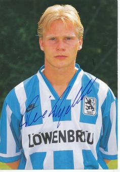 Rene Rydlewicz   1995/1996   1860 München Fußball Autogrammkarte original signiert 
