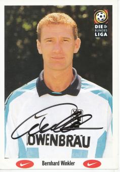Bernhard Winkler   1996/1997   1860 München Fußball Autogrammkarte original signiert 