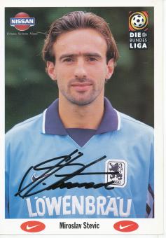 Miroslav Stevic   1997/1998   1860 München Fußball Autogrammkarte original signiert 