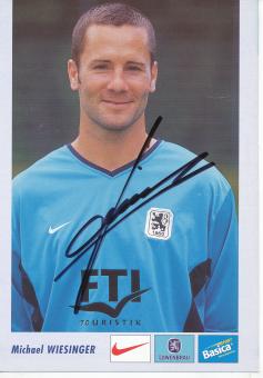 Michael Wiesinger  2001/2002   1860 München Fußball Autogrammkarte original signiert 