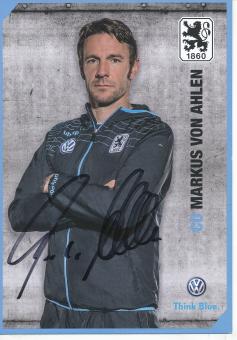Markus von Ahlen  2014/2015   1860 München Fußball Autogrammkarte original signiert 