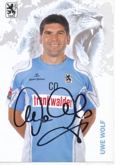 Uwe Wolf  2008/2009   1860 München Fußball Autogrammkarte original signiert 