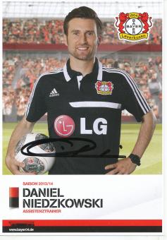 Daniel Niedzkowski  2013/2014  Bayer 04 Leverkusen  Fußball Autogrammkarte original signiert 