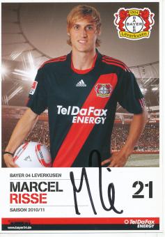 Marcel Risse  2010/2011  Bayer 04 Leverkusen  Fußball Autogrammkarte original signiert 