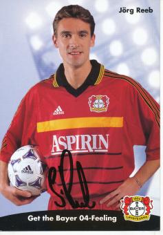 Jörg Reeb  1998/1999  Bayer 04 Leverkusen  Fußball Autogrammkarte original signiert 