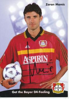 Zoran Mamic  1998/1999  Bayer 04 Leverkusen  Fußball Autogrammkarte original signiert 