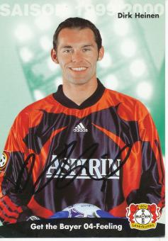 Dirk Heinen  1999/2000  Bayer 04 Leverkusen  Fußball Autogrammkarte original signiert 