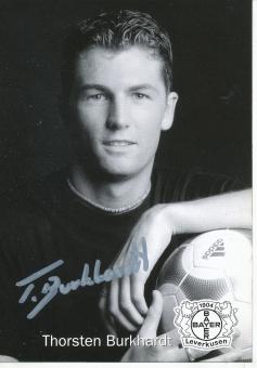 Thorsten Burkhardt  2001/2002  Bayer 04 Leverkusen  Fußball Autogrammkarte original signiert 