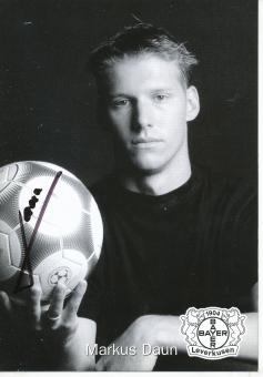 Markus Daun  2001/2002  Bayer 04 Leverkusen  Fußball Autogrammkarte original signiert 