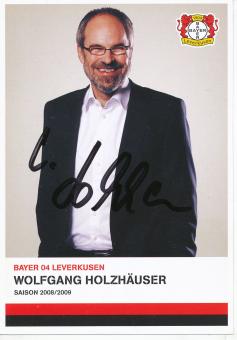 Wolfgang Holzhäuser  2008/2009  Bayer 04 Leverkusen  Fußball Autogrammkarte original signiert 