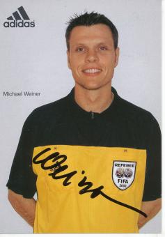 Michael Weiner   DFB  Fußball Schiedsrichter Autogrammkarte  original signiert 