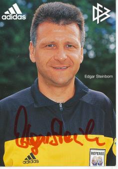 Edgar Steinborn   DFB  Fußball Schiedsrichter Autogrammkarte  original signiert 