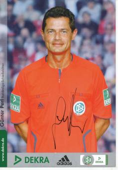 Günter Perl   DFB  Fußball Schiedsrichter Autogrammkarte  original signiert 