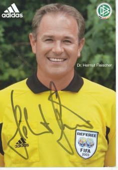 Dr.Helmut Fleischer   DFB  Fußball Schiedsrichter Autogrammkarte  original signiert 