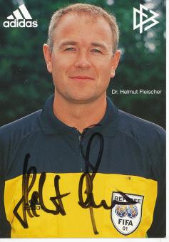 Dr.Helmut Fleischer   DFB  Fußball Schiedsrichter Autogrammkarte  original signiert 