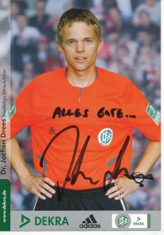 Dr.Jochen Drees   DFB  Fußball Schiedsrichter Autogrammkarte  original signiert 