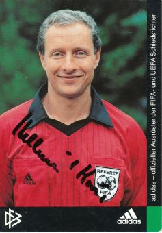 Helmut Krug  DFB  Fußball Schiedsrichter Autogrammkarte  original signiert 